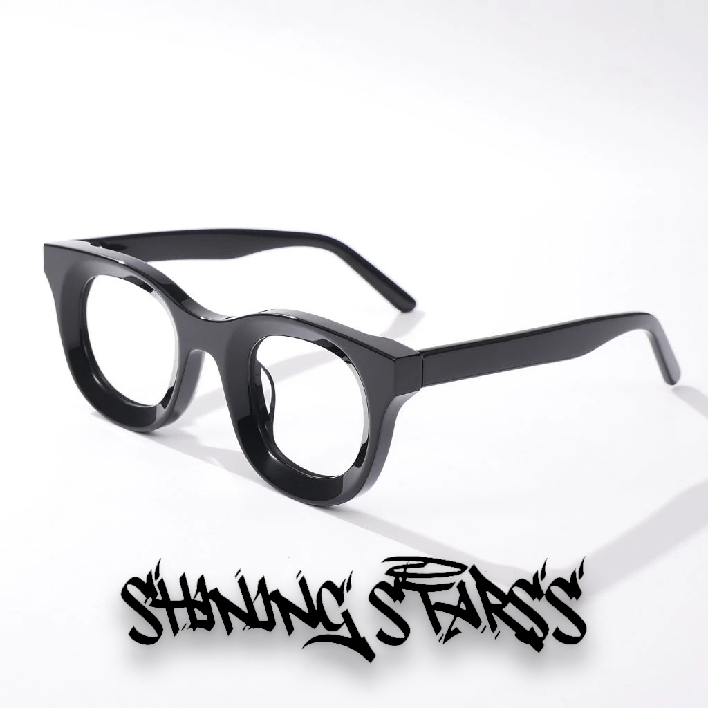 KACAMATA HITAM BULAT PRIA WANITA / KACAMATA OWL KOREA GAYA RETRO VINTAGE/KACAMATA BOLDIE FRAME TEBAL