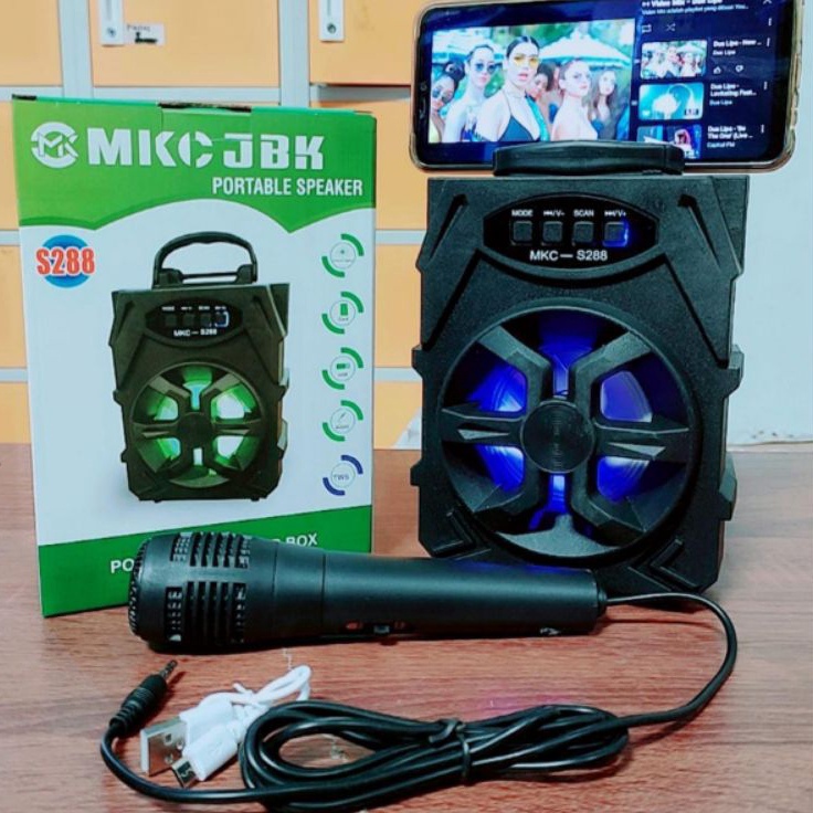 Speaker Bluetooth MKC JBK S288 mic Karaoke