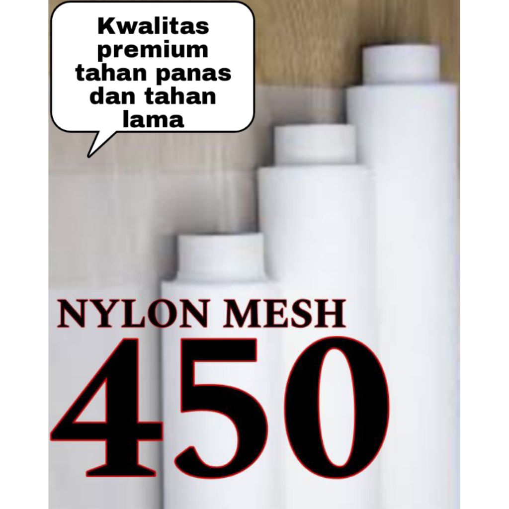 saringan nylon MESH 450 100 cm ×150 cm