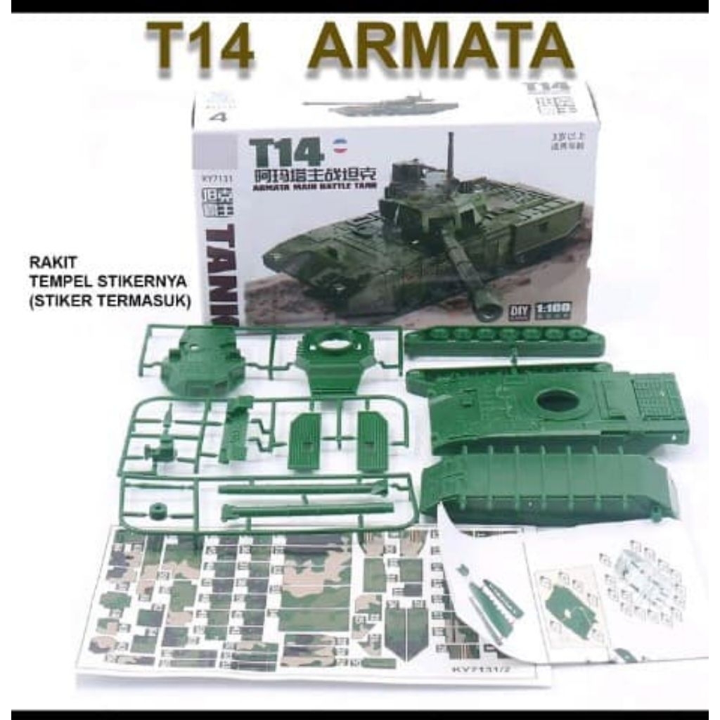 TANK BAJA T-14 ARMATA 1:100 MOEDEL KIT MILITARY