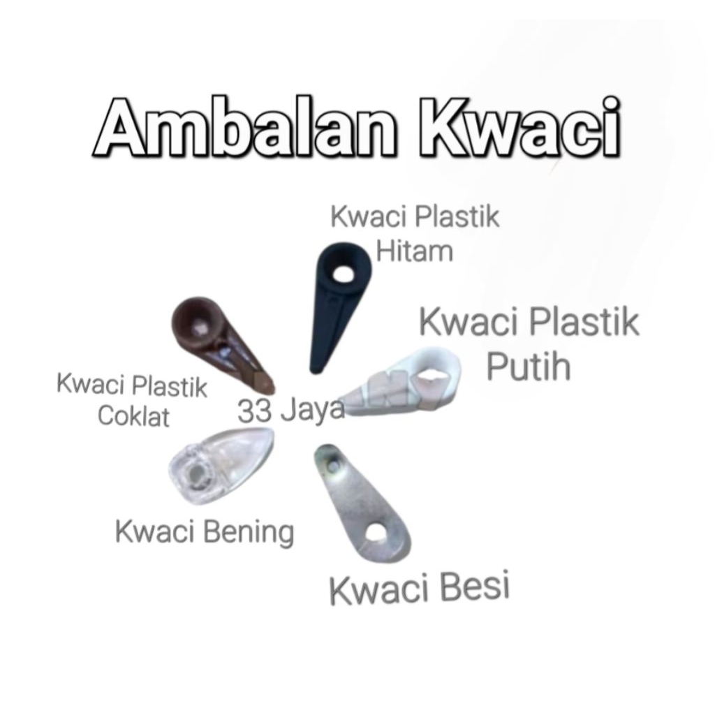 [Per PCS]Ambalan Kwaci Besi, Kwaci (Bening Oval Lancip), Kwaci Plastik (Hitam Putih Coklat) Ambalan 