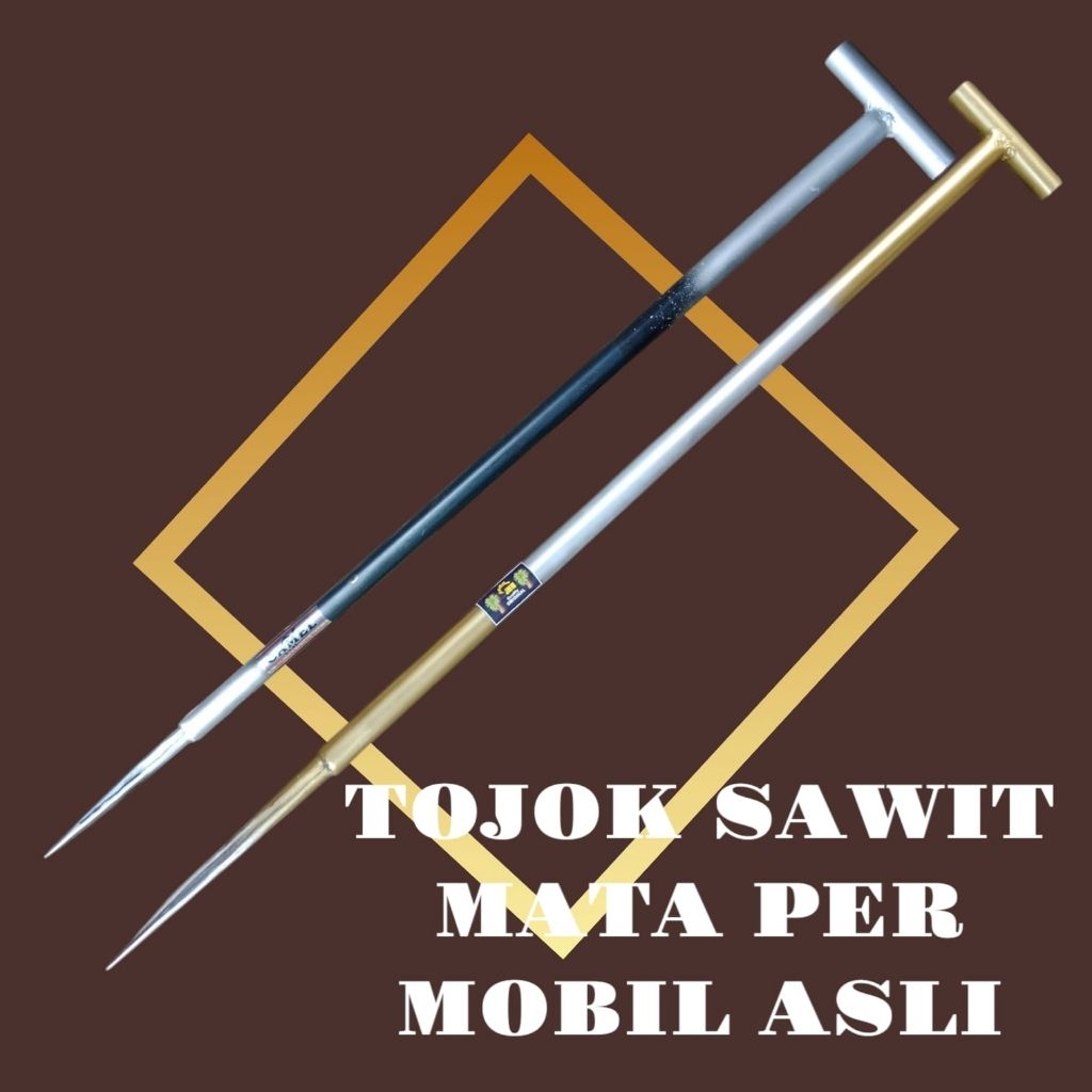 TOJOK SAWIT BAJA PER MOBIL ASLI PANJANG 100 CM KETEBALAN PIPA 2,5 MM