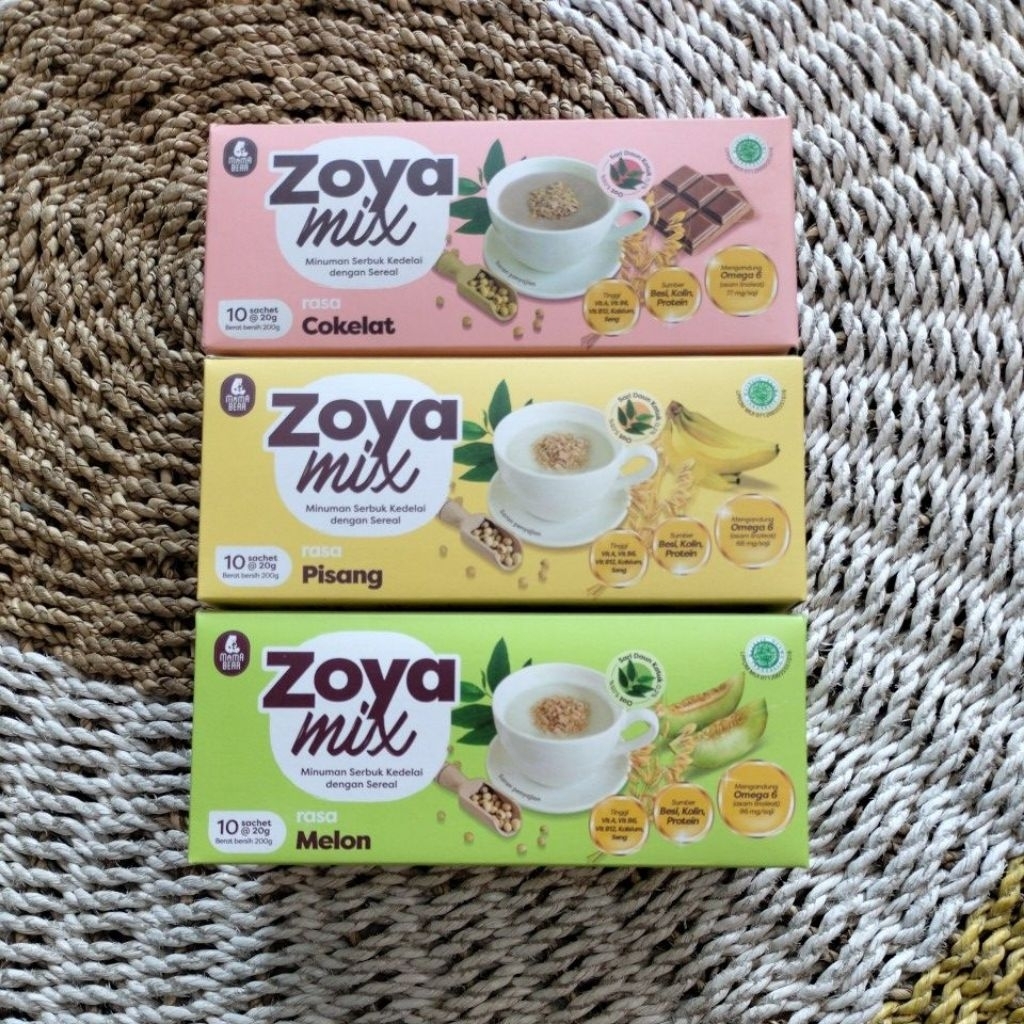 

Zoya Mix minuman serbuk kedelai dengan sereal