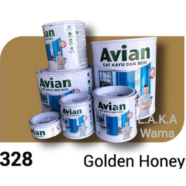 Cat Avian Kayu Besi ( 328 Golden Honey) 100cc dan 200cc