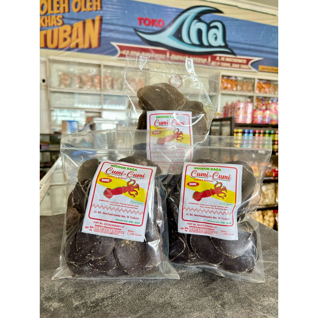 

KERUPUK CUMI-CUMI 250gr || Kerupuk Cumi-cumi mentah