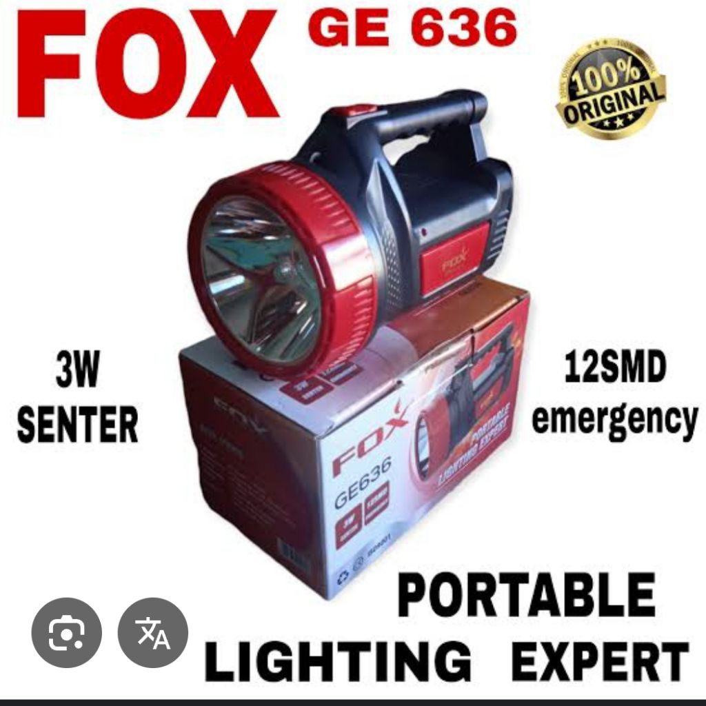 senter fox ge 636