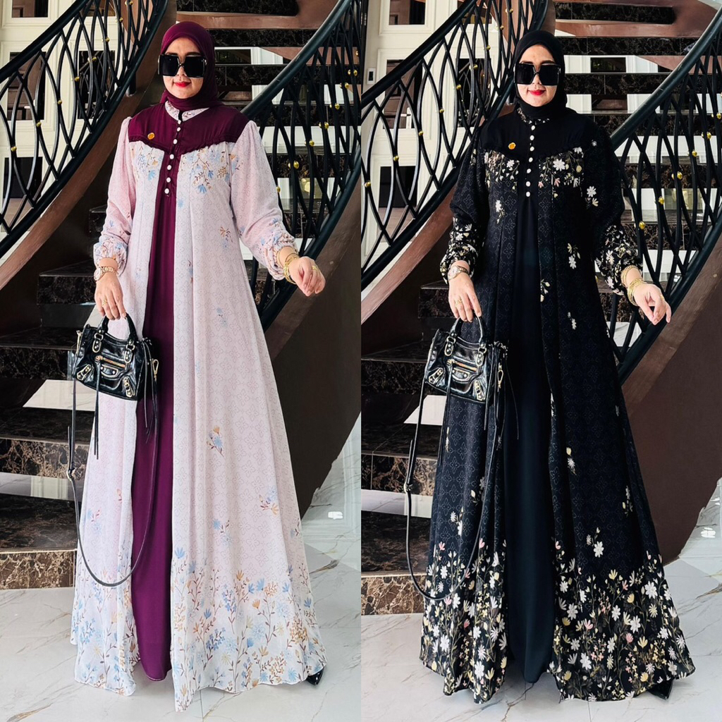 Salma dress set hijab / ORIGINAL PRODUK