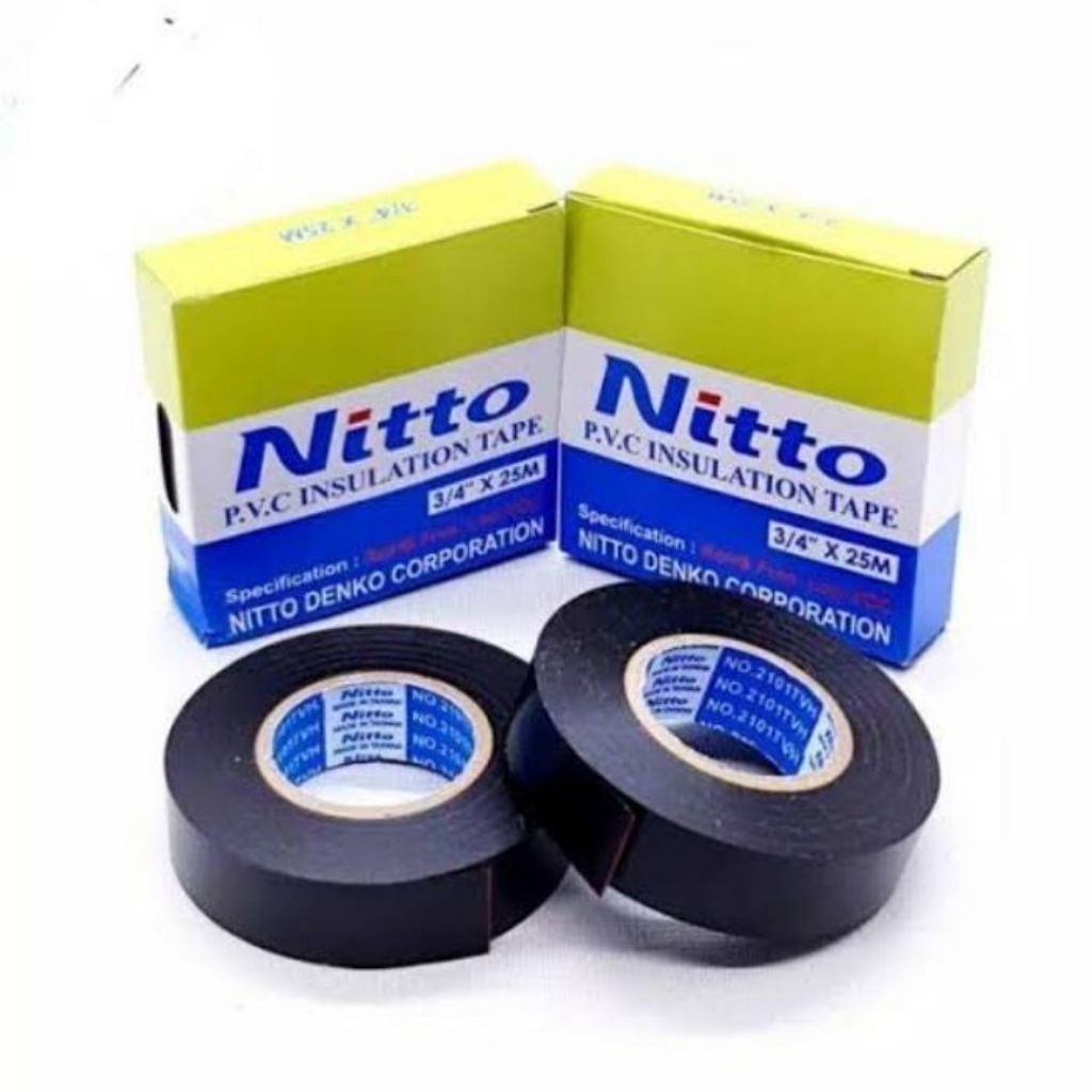 ISOLASI NITTO - ISOLASI LISTRIK NITTO - ISOLASI KABEL - LAKBAN KABEL