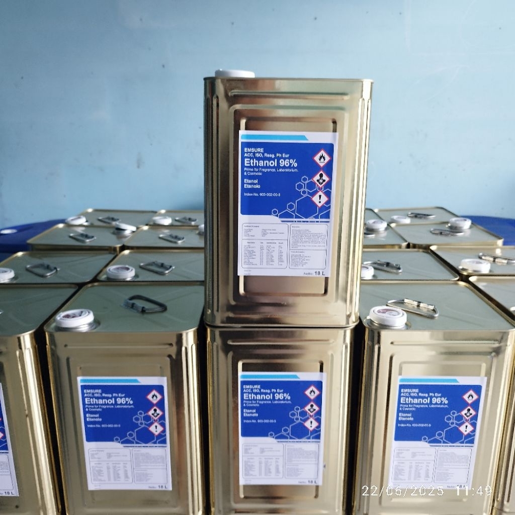 Emsure 96% / Pelarut parfum terbaik / Ethanol Emsure 96% gold