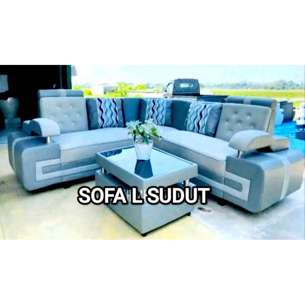 SOFA L SUDUT MINIMALIS / SOFA RUANG TAMU 22 SUDUT / SOFA L LONDOK / SOFA 212 RUANG TAMU / BANGKU L S
