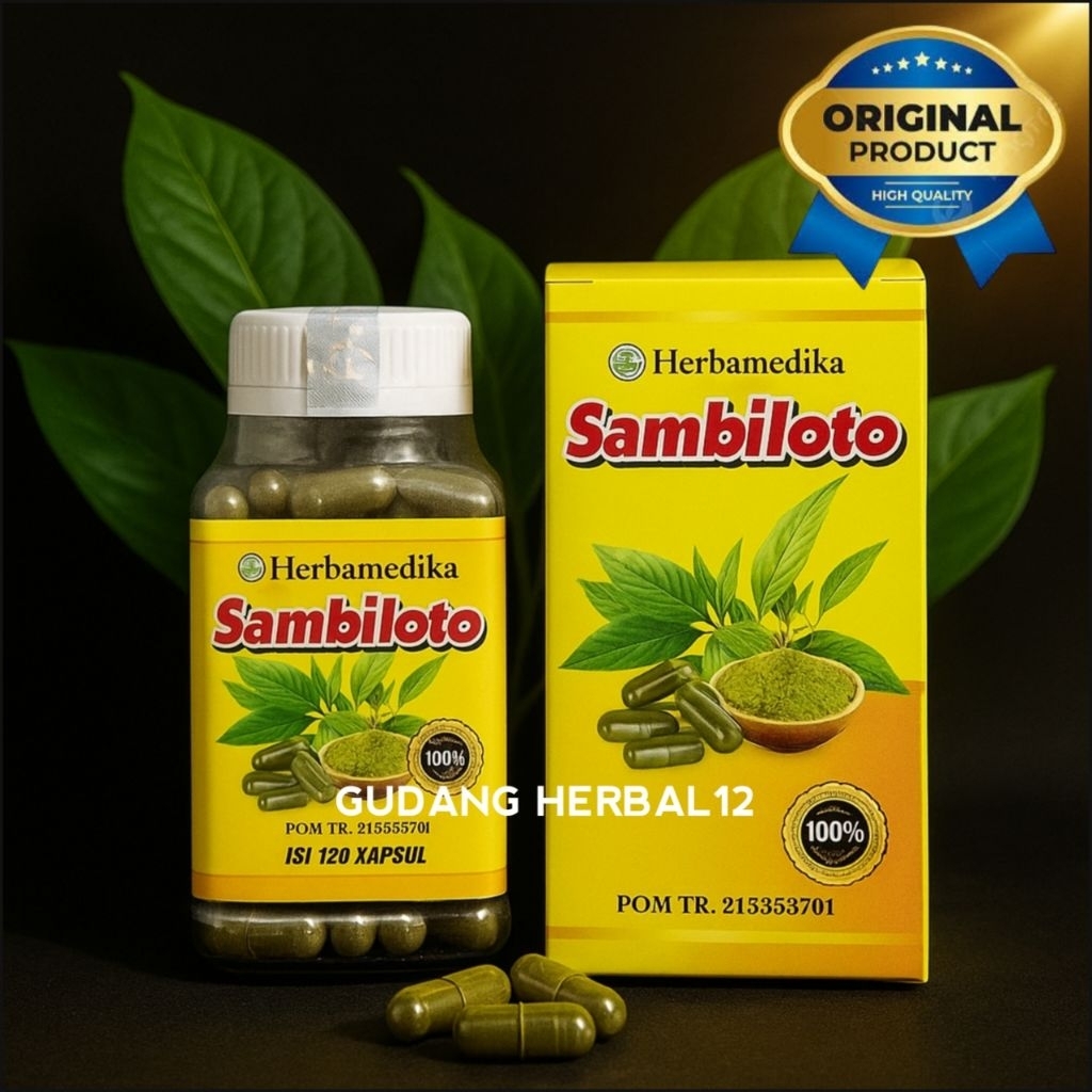 Kapsul Sambiloto BPOM Herbamedika ( isi 120 kapsul )