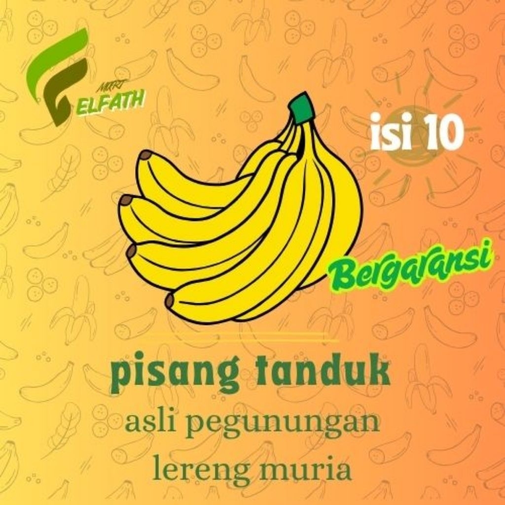 

(10 pcs) PISANG TANDUK/BYAR STANDART ASLI LERENG MURIA