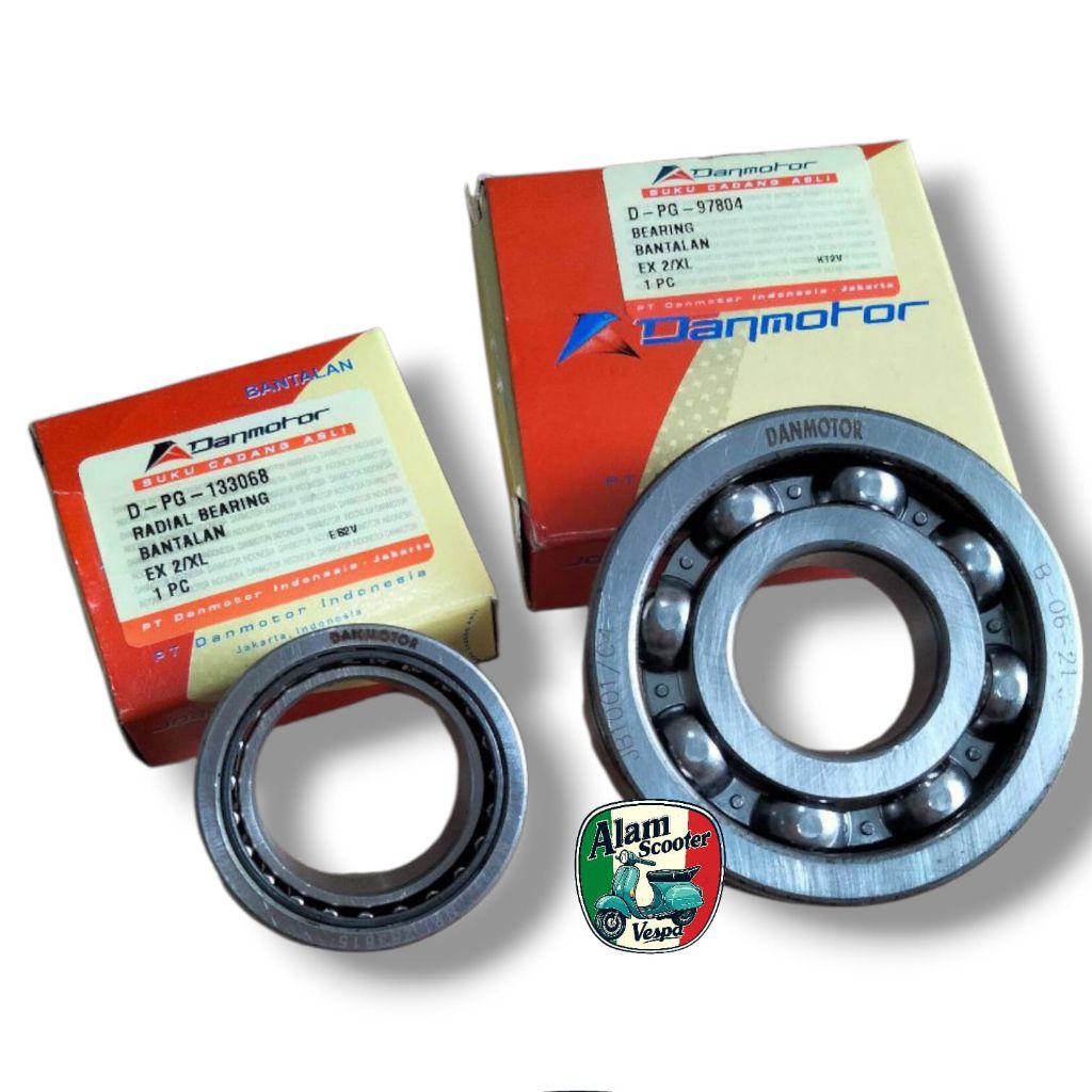 Set bearing laher kruk as vespa px pxe excel exclusive 2 danmotor