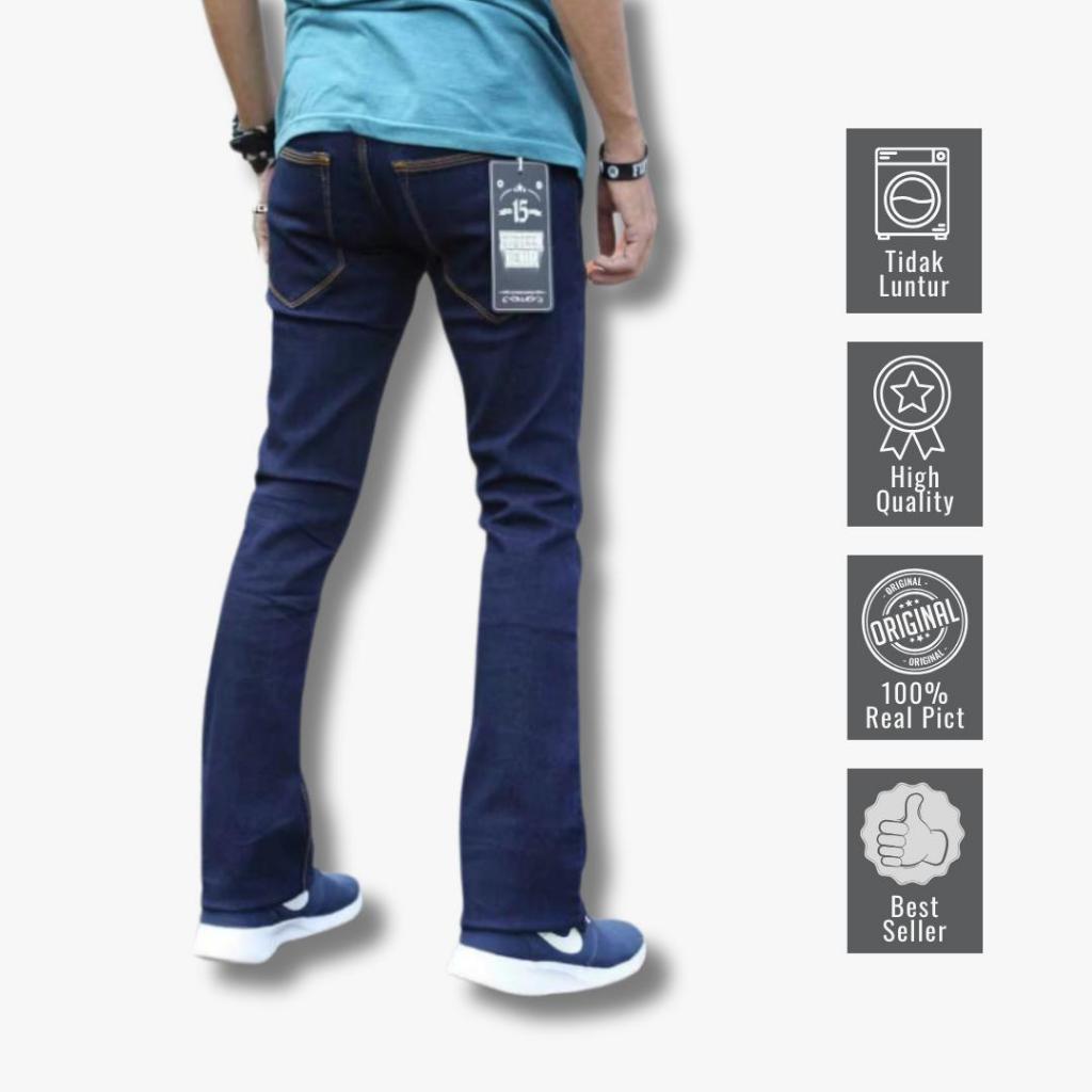 Celana Jeans Cutbray Pria / Jeans Stretch Semi Cutbray Pria / Celana Panjang Jeans Cutbray Pria