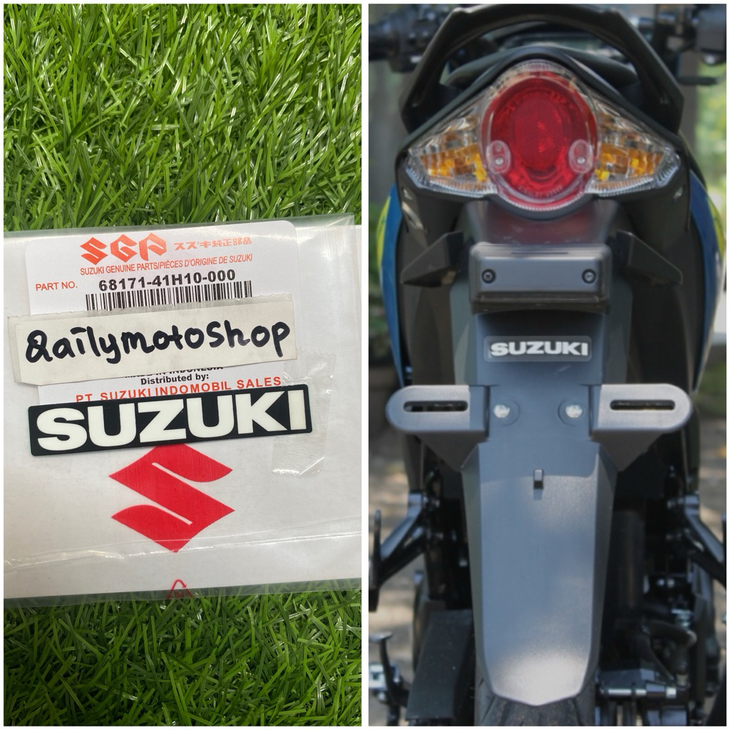 Logo Stiker Emblem Tulisan Suzuki Spakbor Belakang Satria Fu Fi Original SGP