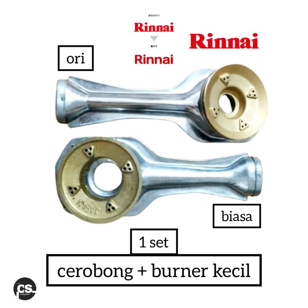 CEROBONG/TUNGKU KOMPOR GAS RINNAI 1SET UNTUK TATAKAN KAKI 4