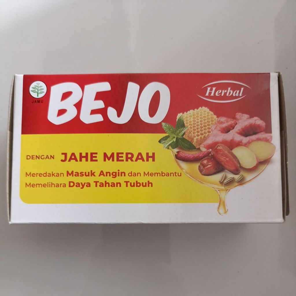 

Bejo herbal jahe merah 1 box isi 6sachet@15ml