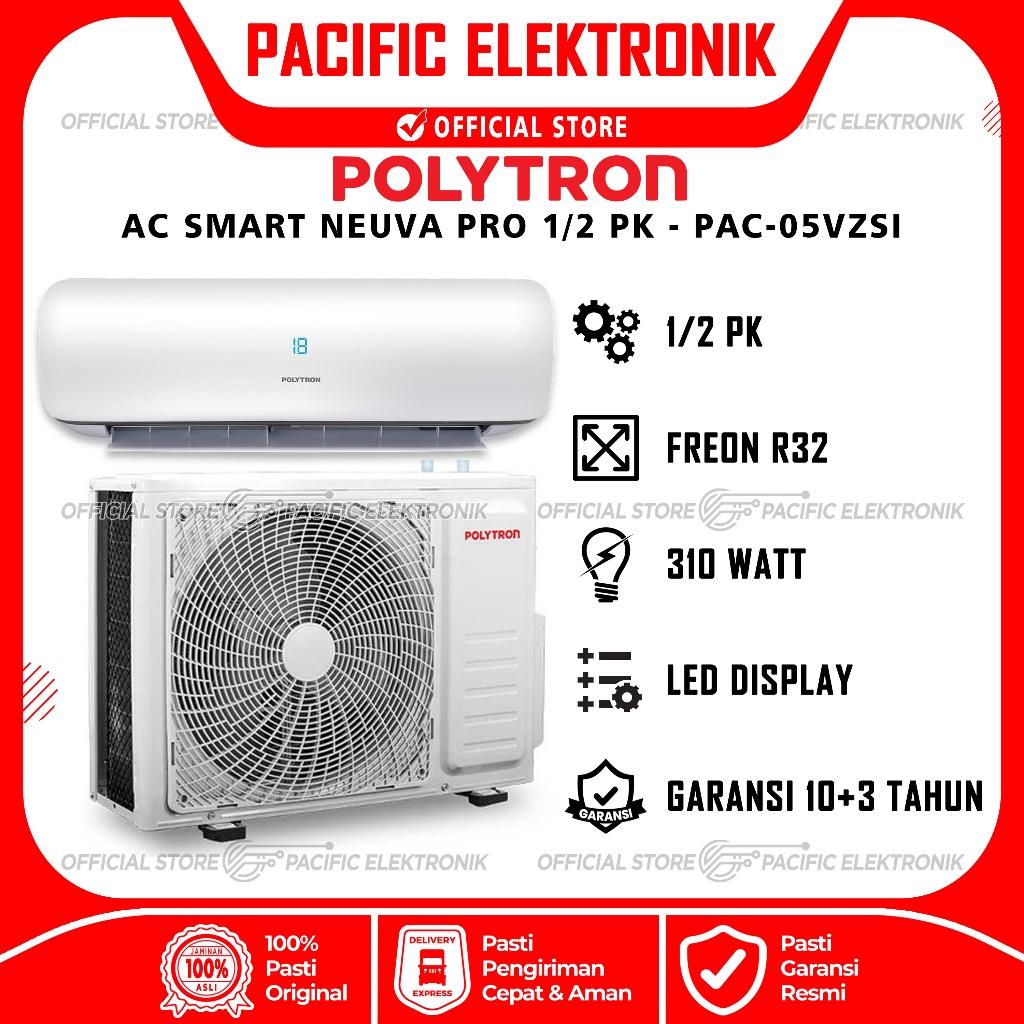 Polytron AC Split PAC 05VZSI - Neuva Pro Series