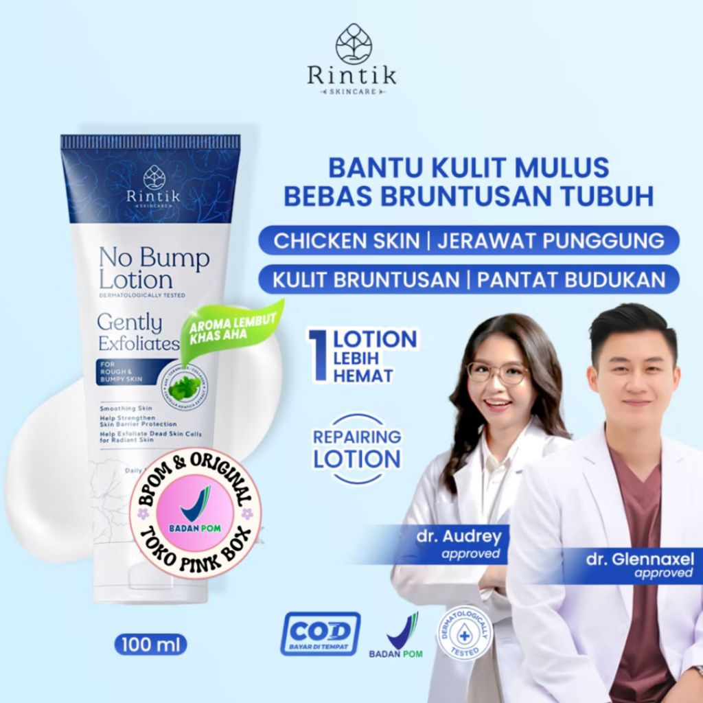 [NEW] RINTIK No Bump Lotion / Lotion Tubuh Kulit Bruntusan, Chicken Skin, Jerawat Badan