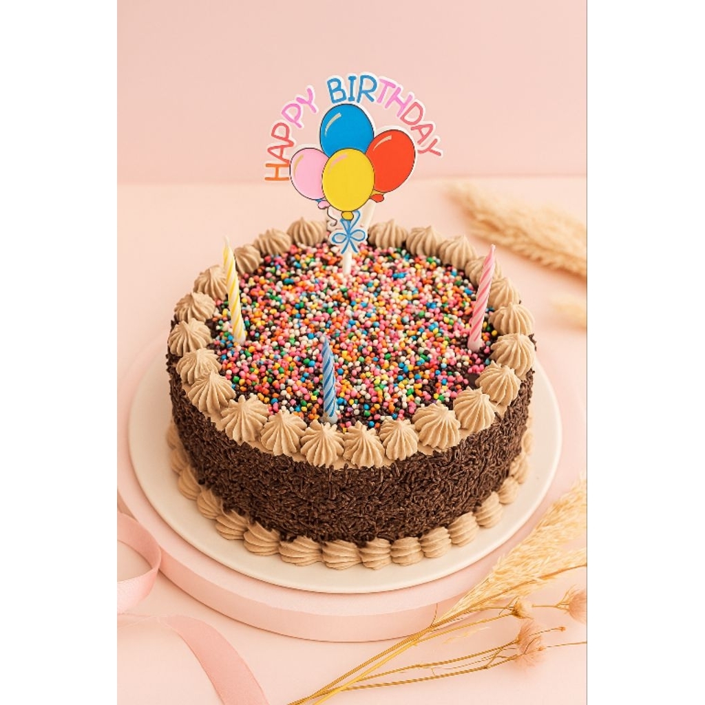 

Brownies Tart Topping Meses Buttercream Sprinkle