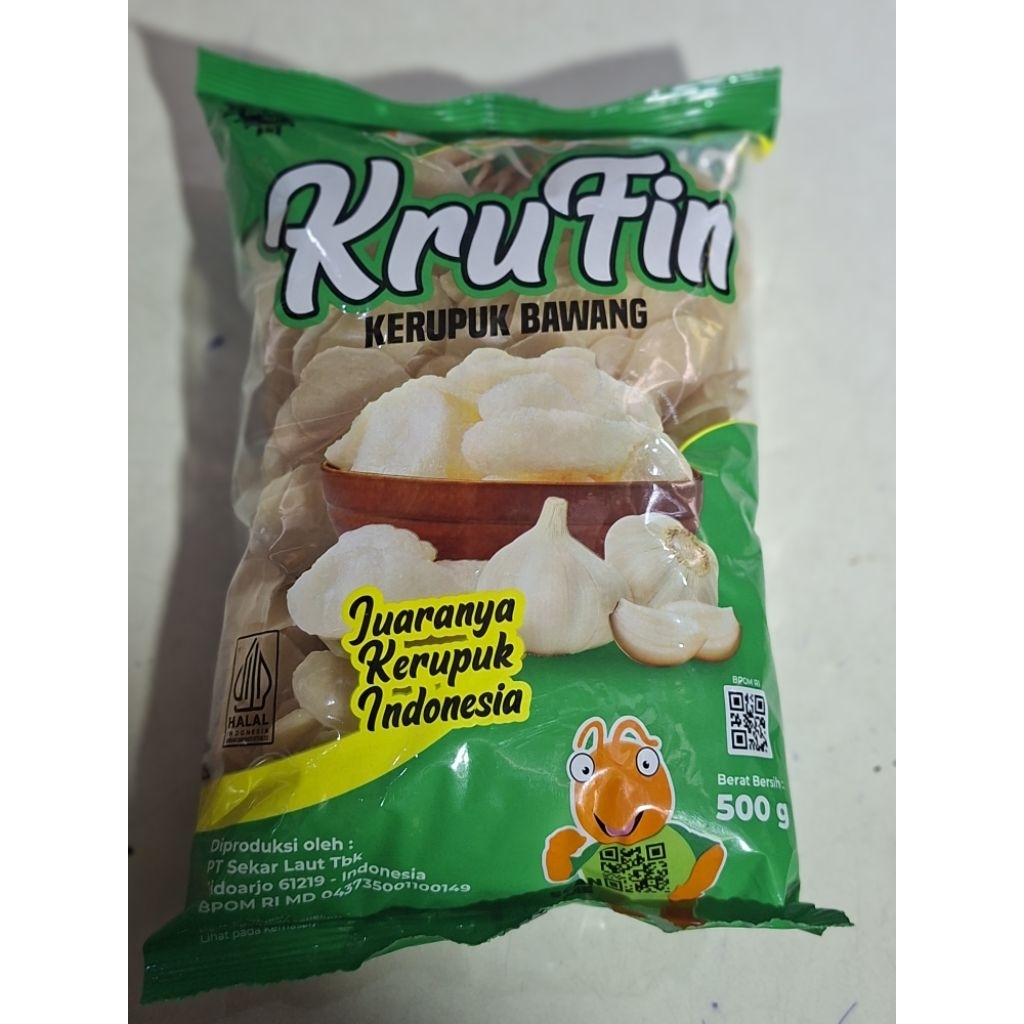 

KERUPUK BAWANG PUTIH KRUFIN 500 GRAM