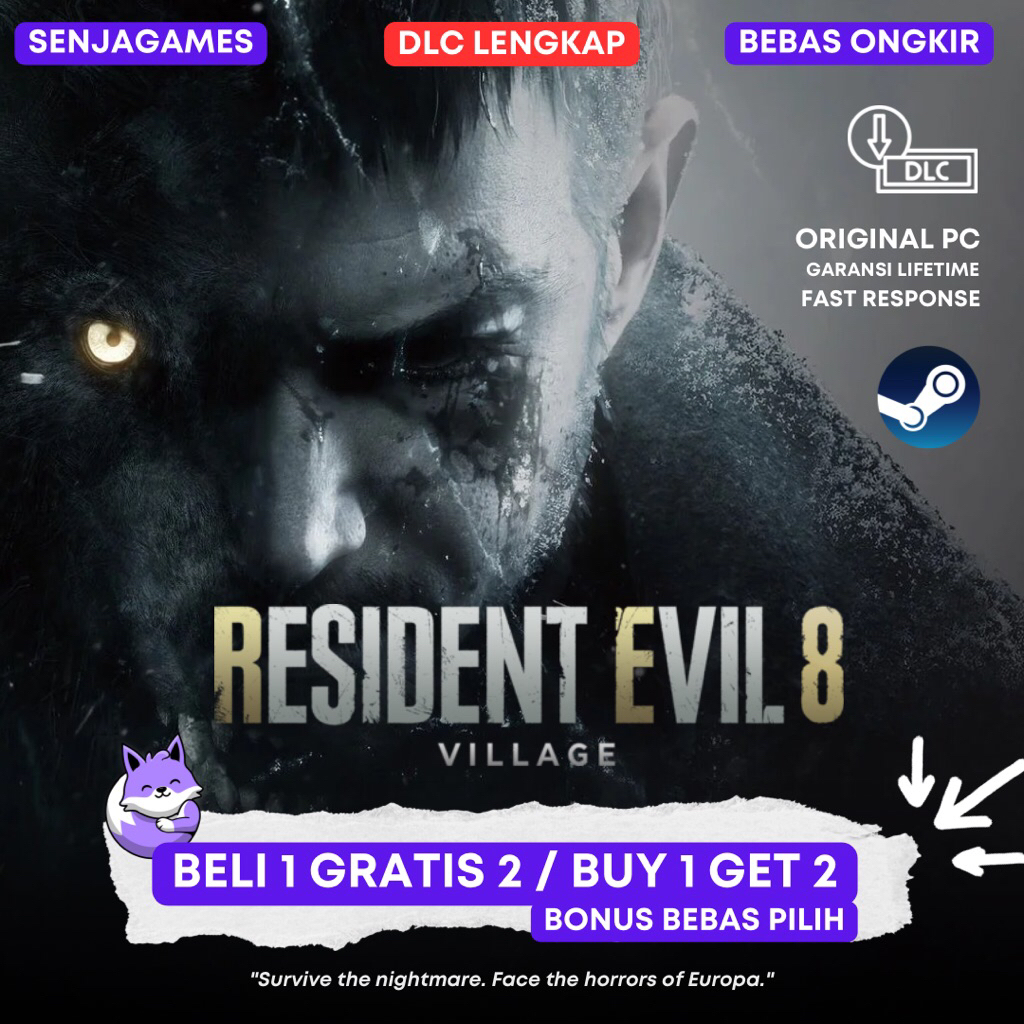 Resident Evil : Village / Resident Evil 8 Gold Edition Original Steam