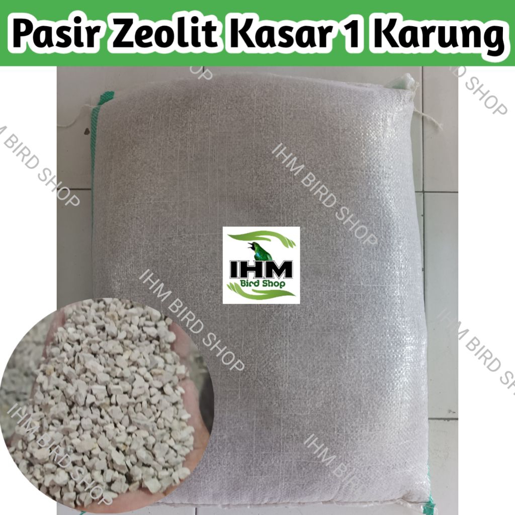 IHM - Grosir Pasir Zeolit Kasar 1 Karung 25L Kucing Anjing Landak Hamster Kelinci Sugar Glider Pasir