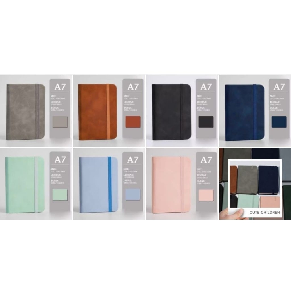 

(1 pis)notebook/diary mini fortabel tebal 100 lembar A7