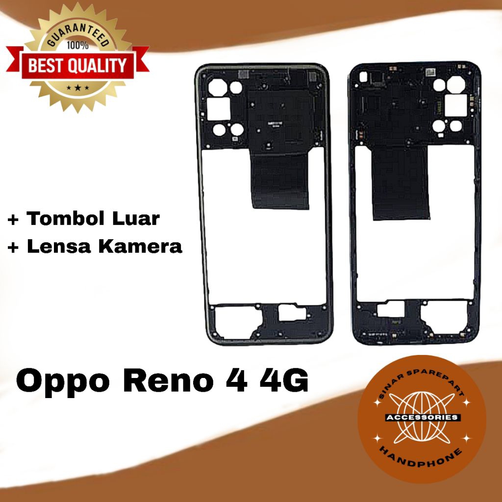 BEZZEL BAZEL BEZEL TUTUP MESIN OPPO RENO 4 4G