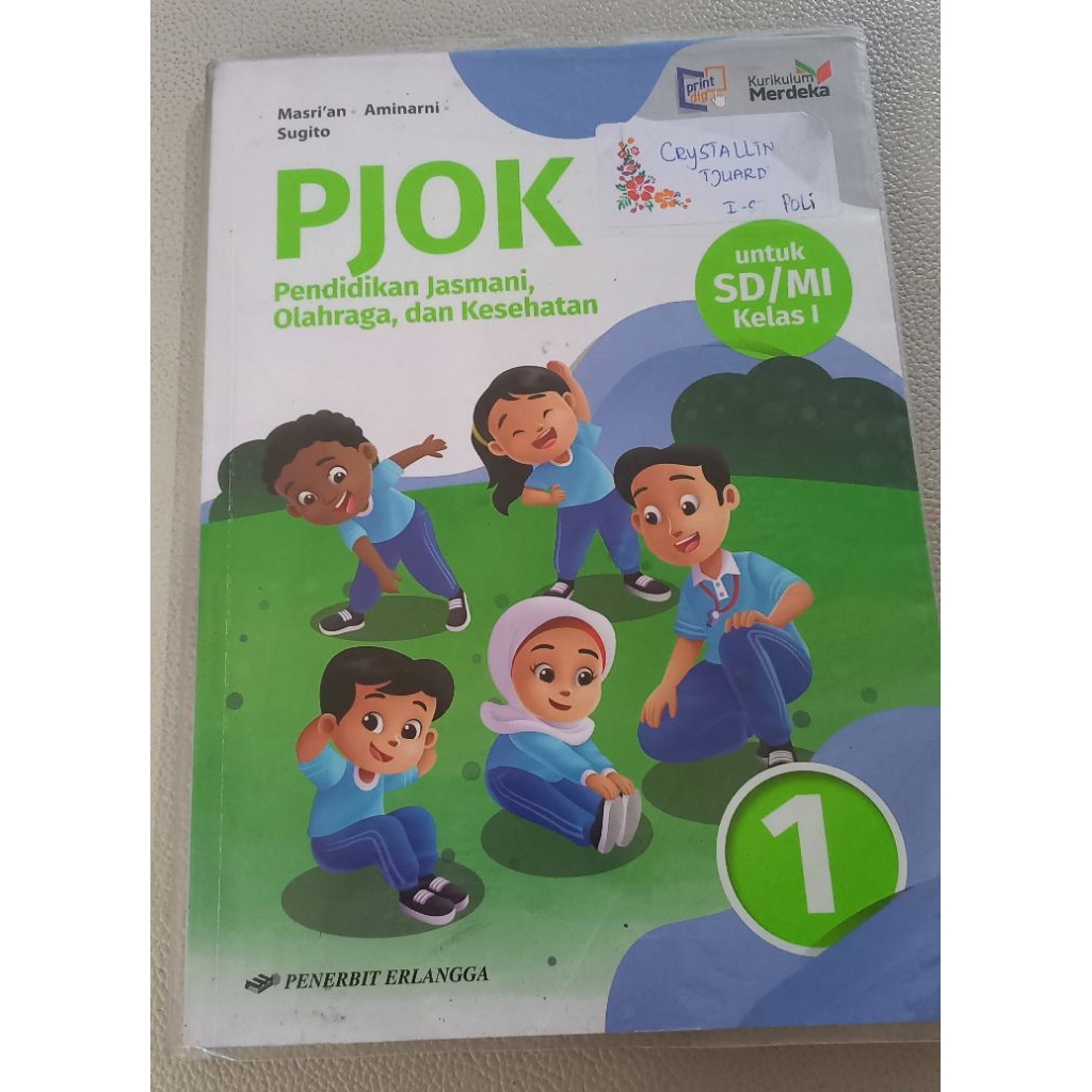 BUKU PENJAS PJOK KELAS 1 SD ERLANGGA