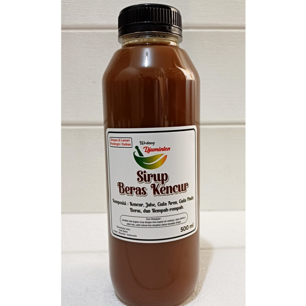

Sirup Beras Kencur (Tanpa Pengawet & Pemanis Buatan)