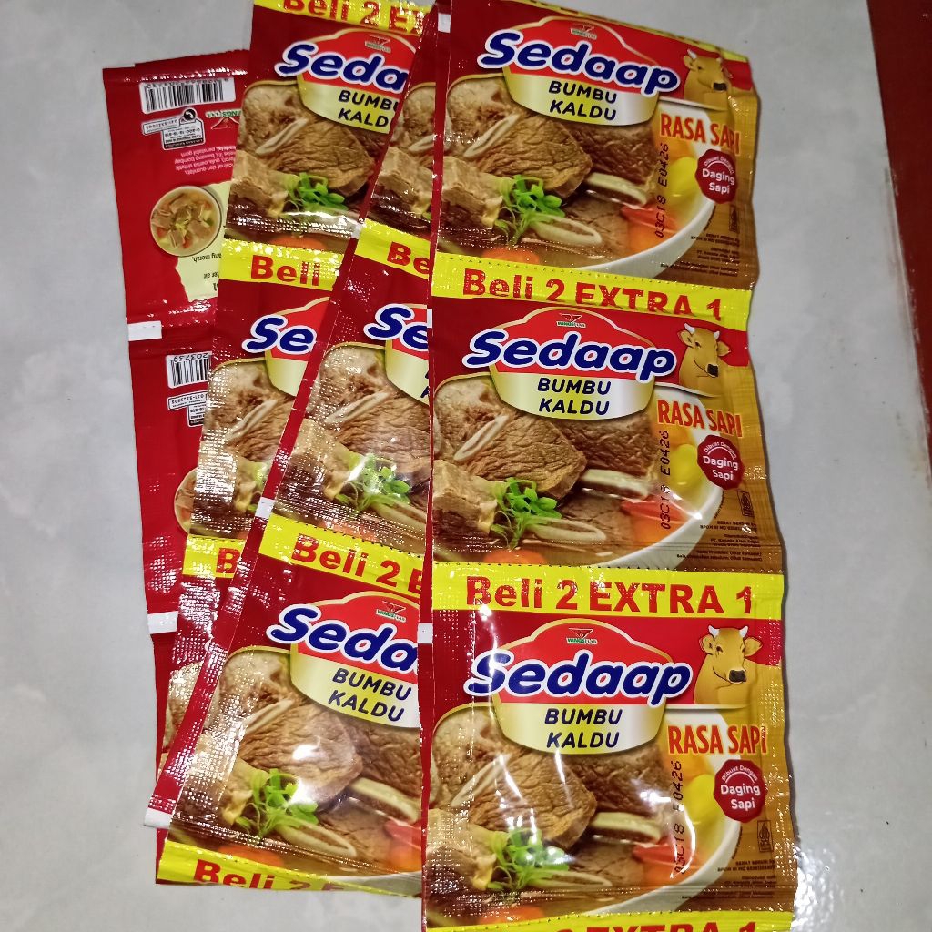 

sedaap bumbu kaldu rasa sapi isi 18 pcs