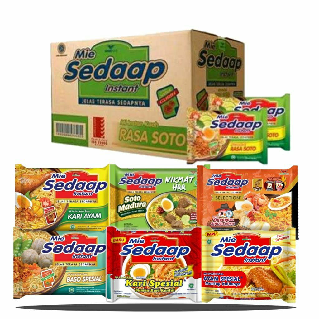 

Mie Sedaap All Varian kuah 1pcs