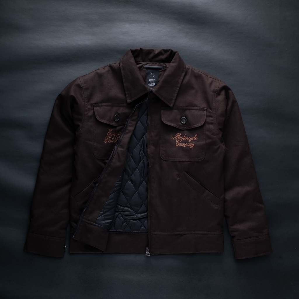 EQUIP JACKET DARK BROWN "SPECIAL MATERIAL"