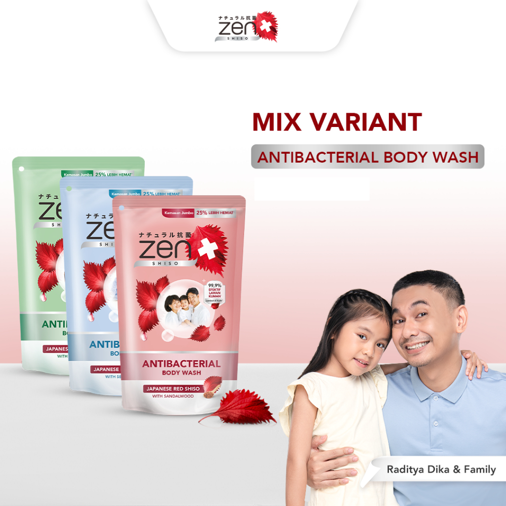 ZEN Antibacterial Body Wash Refill - Sabun Mandi Cair Antibakteri