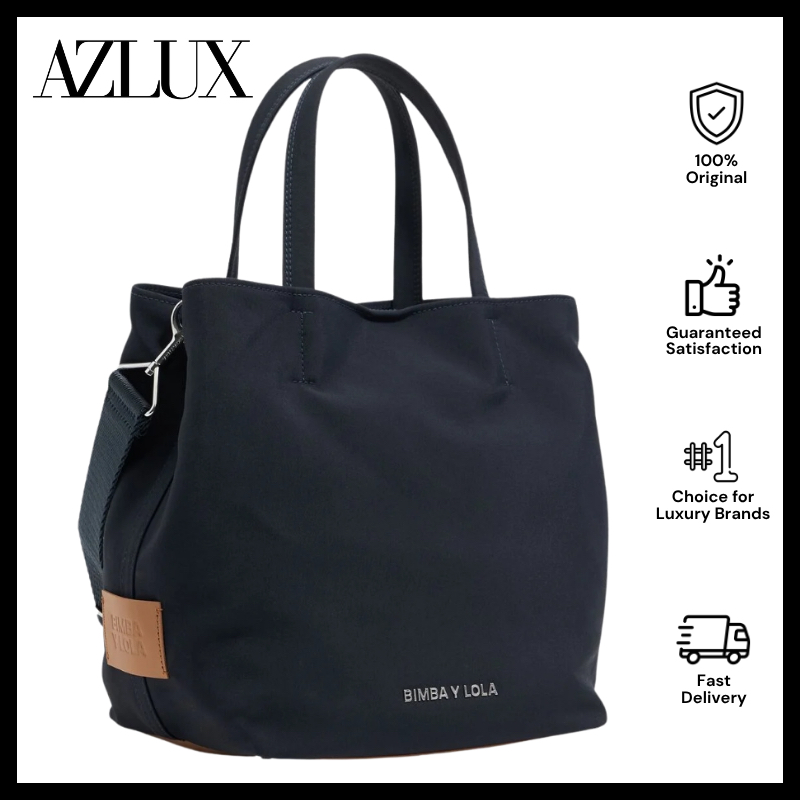 Bimba Y Lola Large Midnight Nylon Chihuahua Shopper Bag