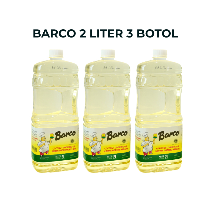 

Barco 2 Liter 3 Botol Minyak Goreng Kelapa