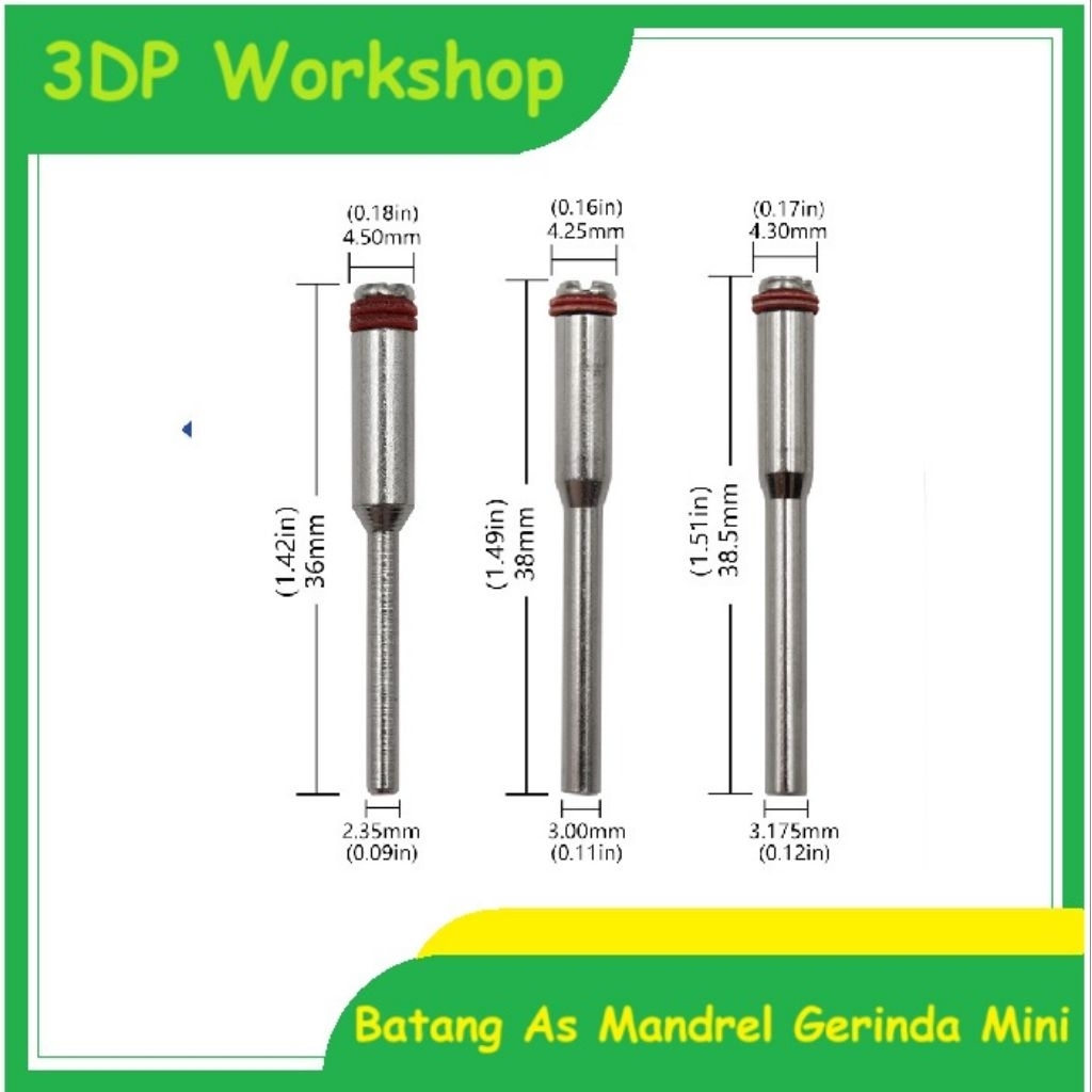 Batang As Mandrel Gerinda Mini