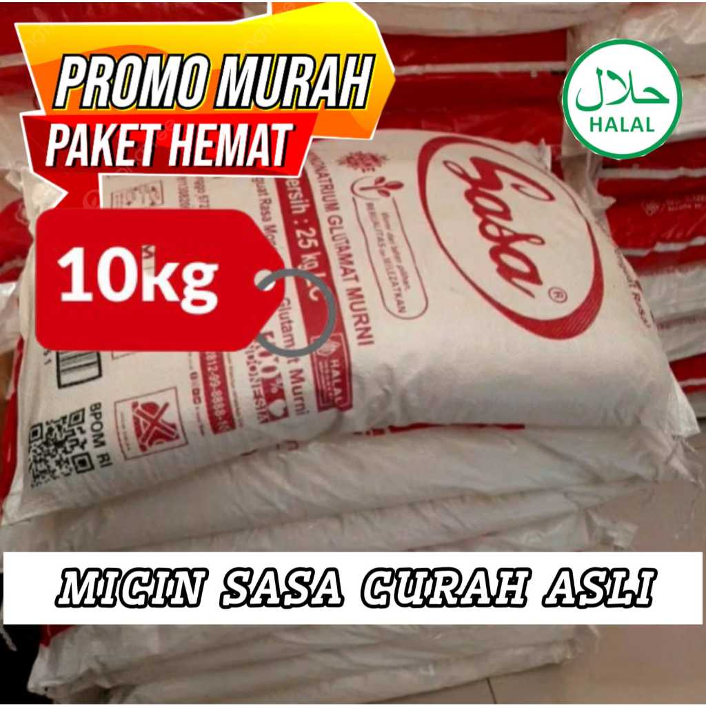 

PAKET HEMAT MICIN SASA 10 KG HARGA GROSIR MSG 10 KG DAN 5 KG
