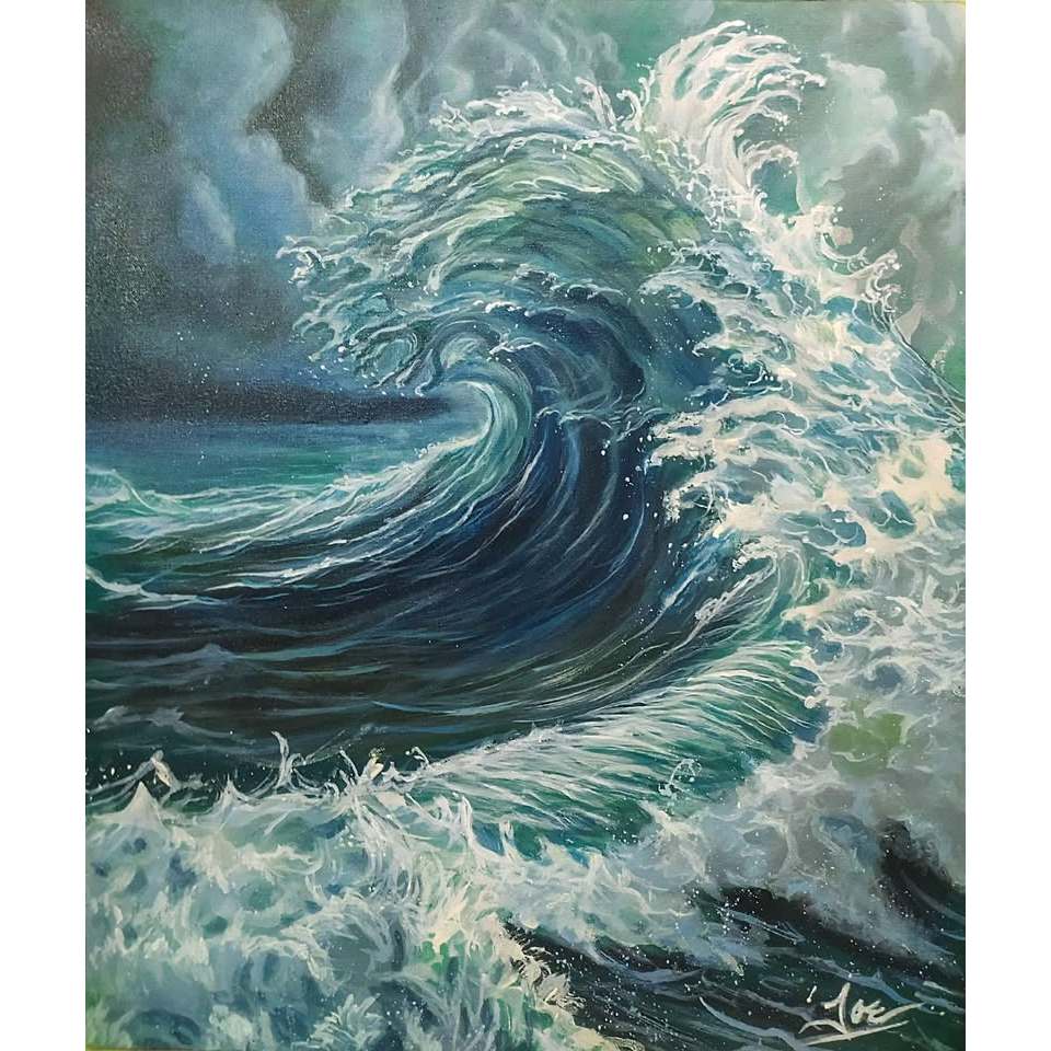 

wave painting / lukisan