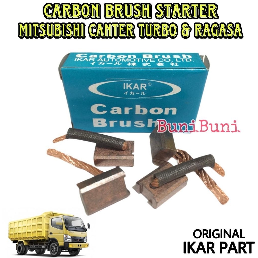 CARBON BRUSH STARTER CANTER - Kul Cool Arang Dinamo Starter / Stater Mobil Truk CANTER TURBO PS110 P