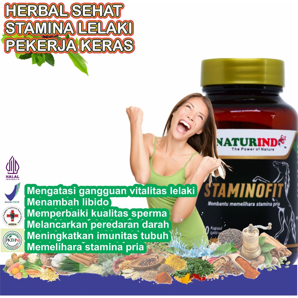 Naturindo STAMINOFIT herbal menjaga kebugaran pria