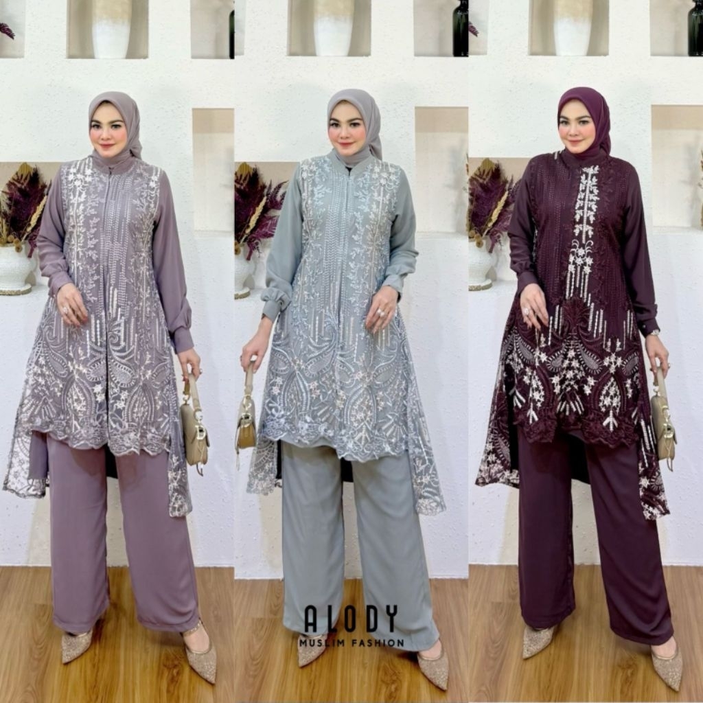 COD/Belva set celana by ALODY/set celana terbaru/Set celana premium/Set celana pesta/Set celana kond