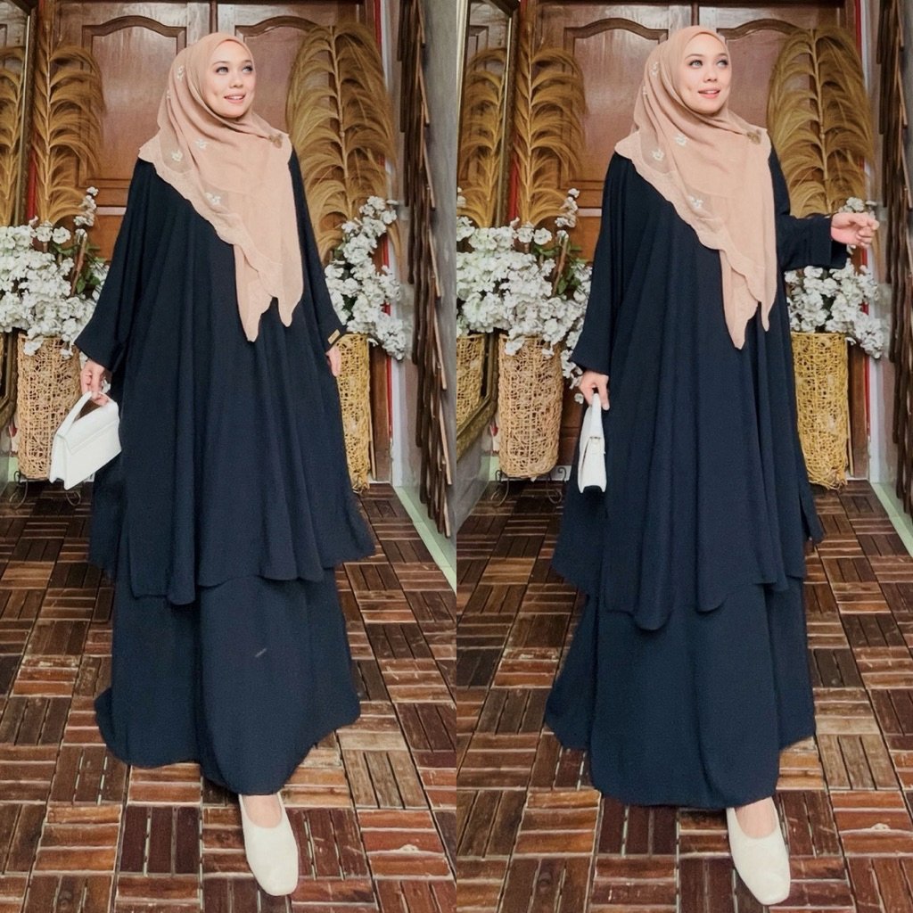 Sale Hanami Set Tunik (One Set Tunik Skrit Melayu Bahan Haniyah Arabian Anti Uv) Setrok By Ohc