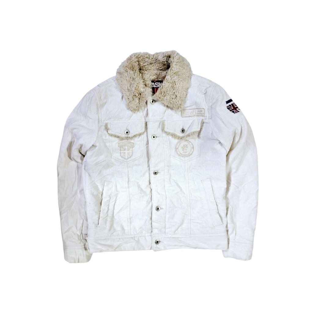 jaket trucker corduroy sherpa ask enquired