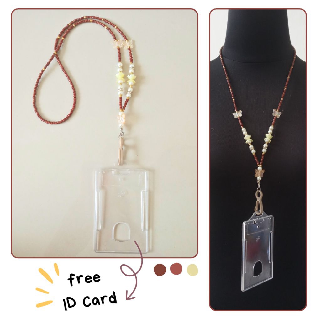 

Lanyard manik-manik + name tag | by.inonkmodiste
