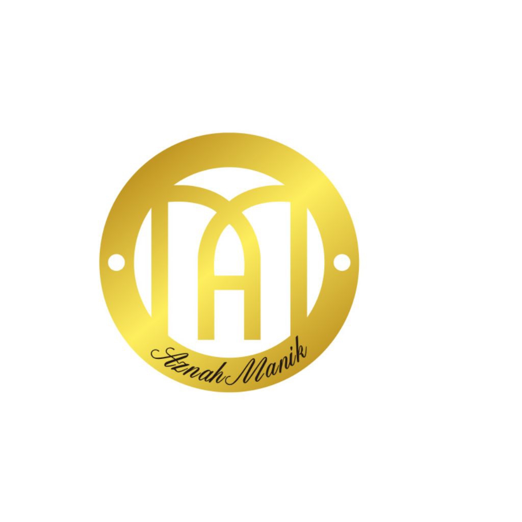 

label akrilik AM gold bulat ukuran 2,5x2,5 cm 150 pcs