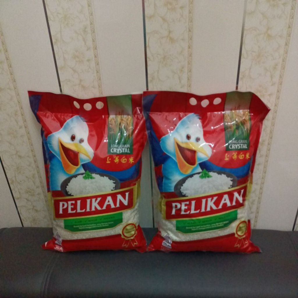 

BERAS PELIKAN 5 KG (5KG*2SAK= 10KG)