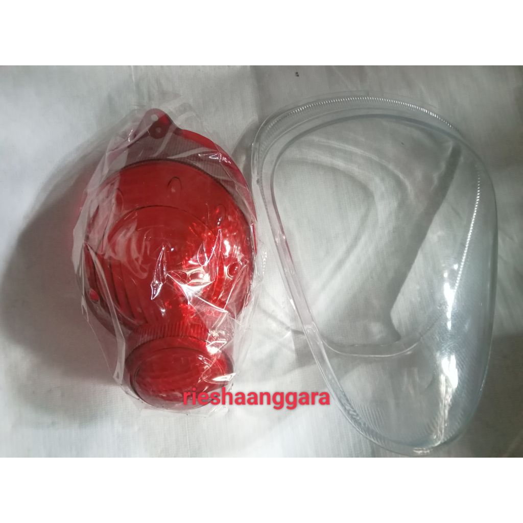 kaca mika stoplamp lampu belakang scoopy fi