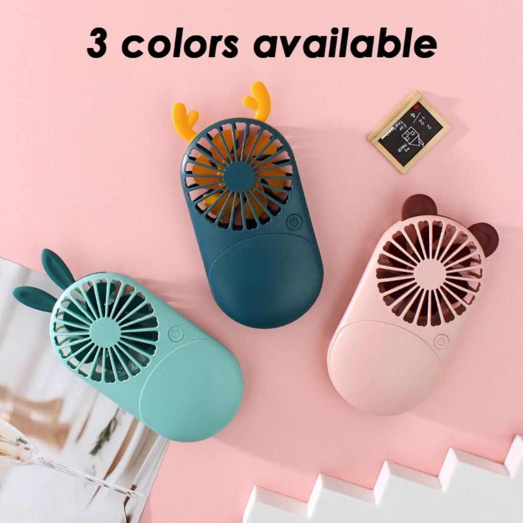 Mini fan led mirror